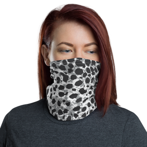 Gray Leopard Neck Gaiter